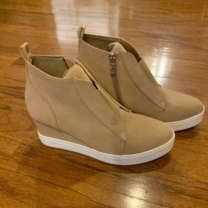 Ccocci Zoey Wedge Sneakers (Oatmeal)
